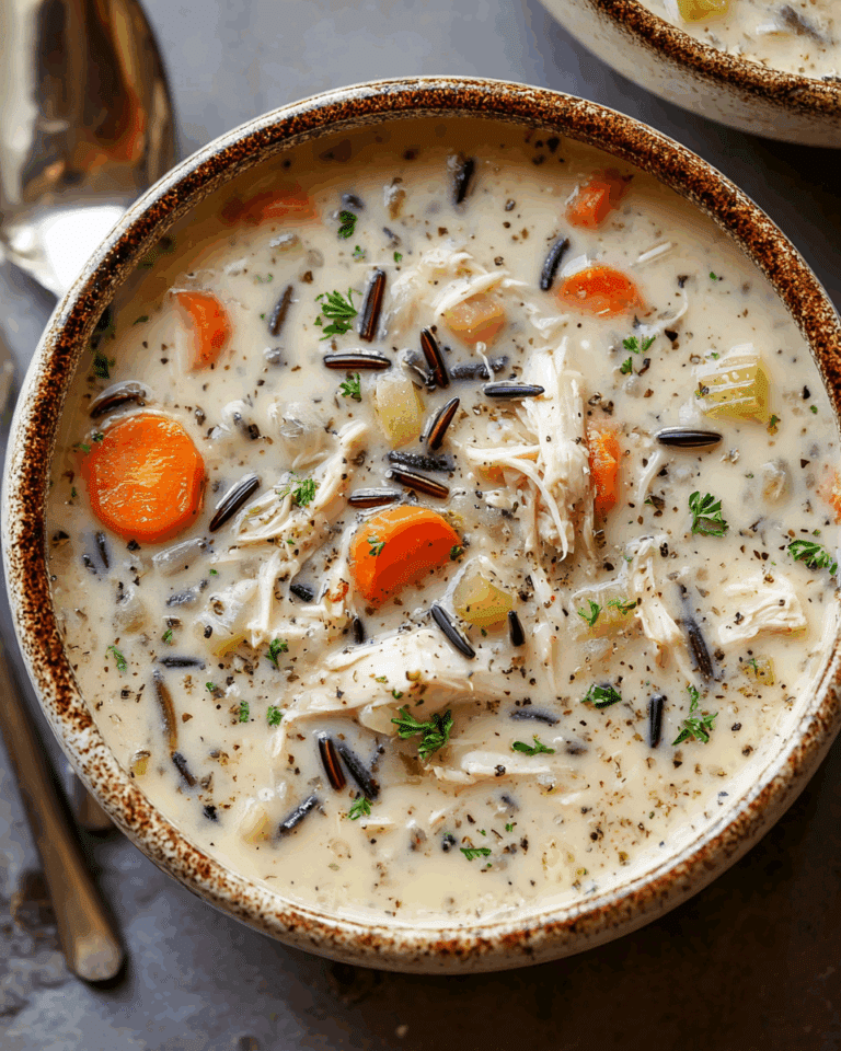 Creamy Crockpot Chicken Wild Rice Soup Recipe