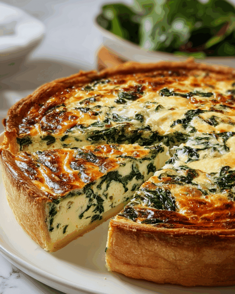 Cottage Cheese and Spinach Crustless Quiche Recipe