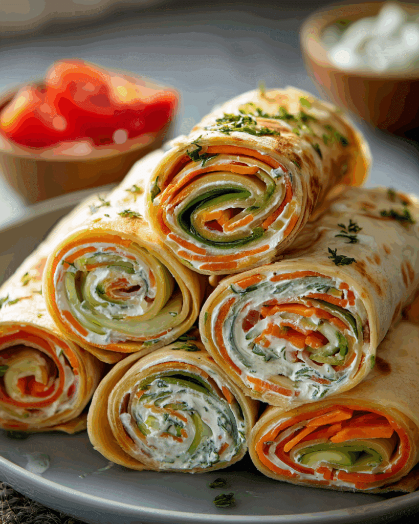 Vegetable Tortilla Roll-Ups Recipe