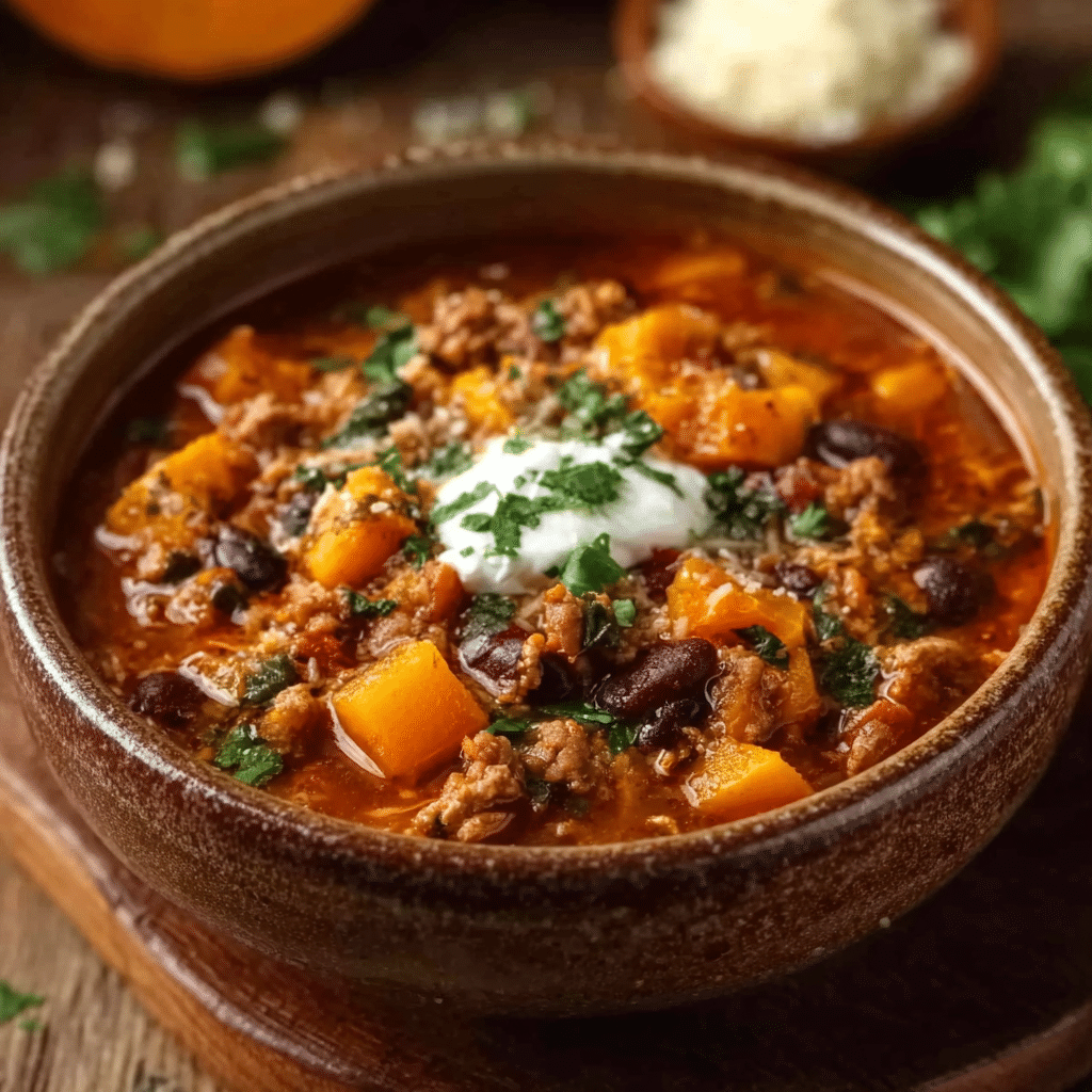 Chicken Chili with Pumpkin Recipe - Recipe Image