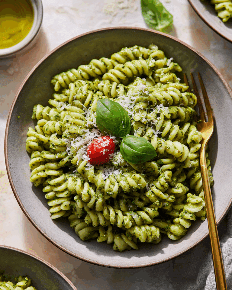 Creamy Avocado Pesto Pasta Recipe