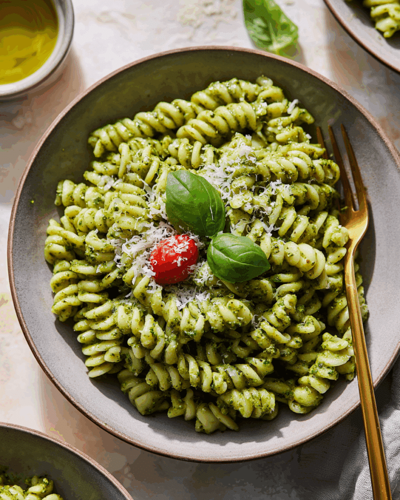 Creamy Avocado Pesto Pasta Recipe
