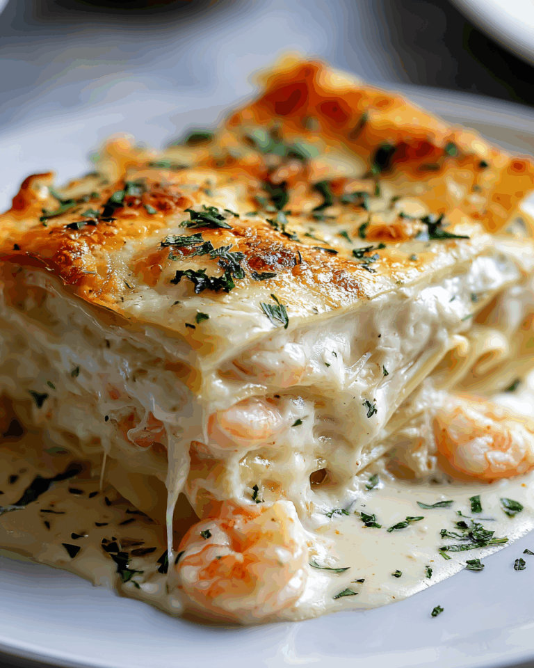 Shrimp & Crab Alfredo Lasagna Roll-Ups Recipe