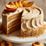 Peach Cake with Brown Sugar Frosting Recipe