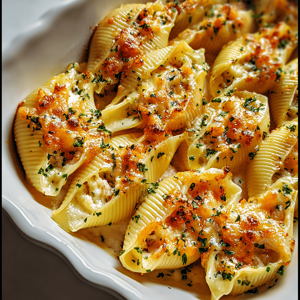 Seafood Stuffed Shells Recipe - Recipe Image