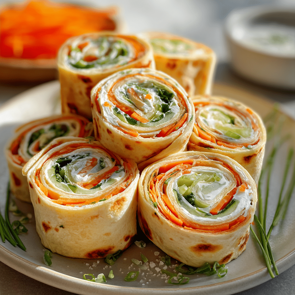 Vegetable Tortilla Roll-Ups Recipe - Recipe Image