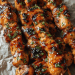 Garlic Parmesan Chicken Skewers with Ranch Marinade Recipe