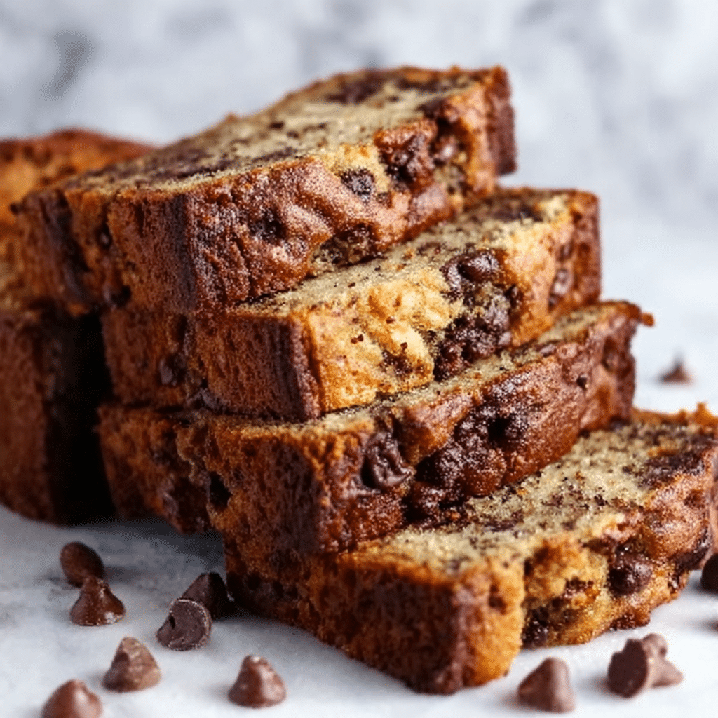 Banana Chocolate Chip Bread Recipe - Recipe Image