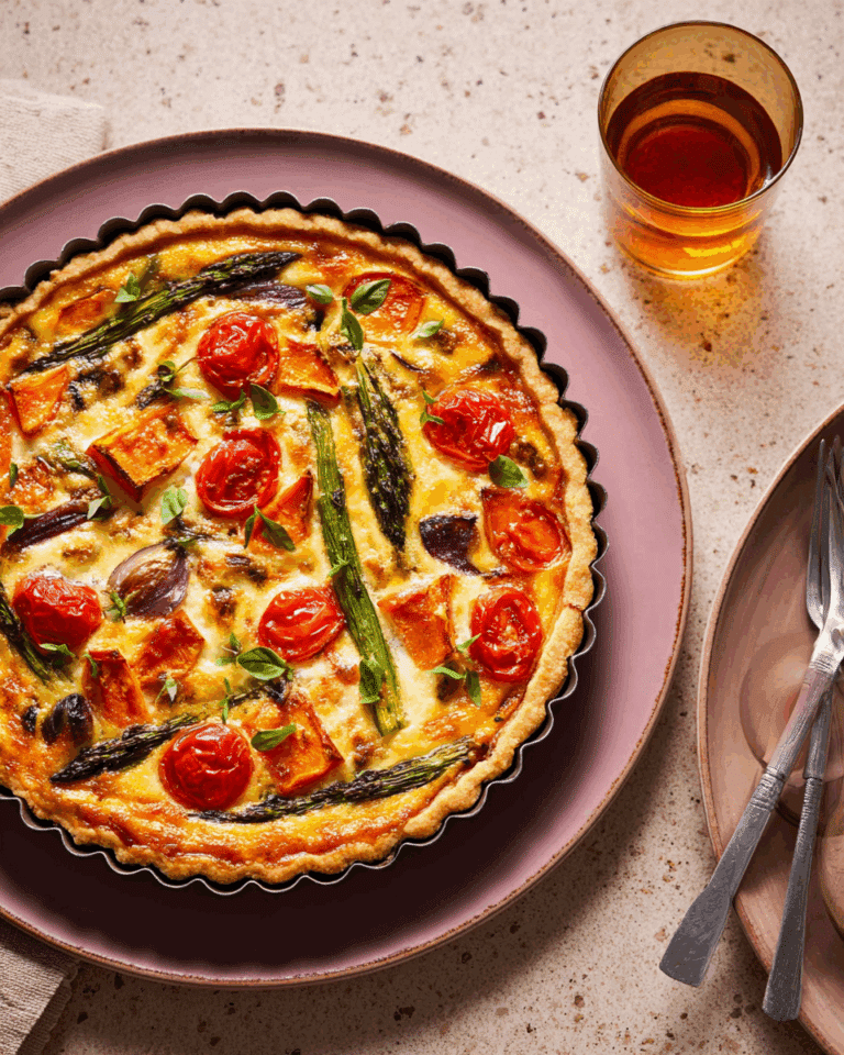 "Autumn Vegetable Quiche Recipe
