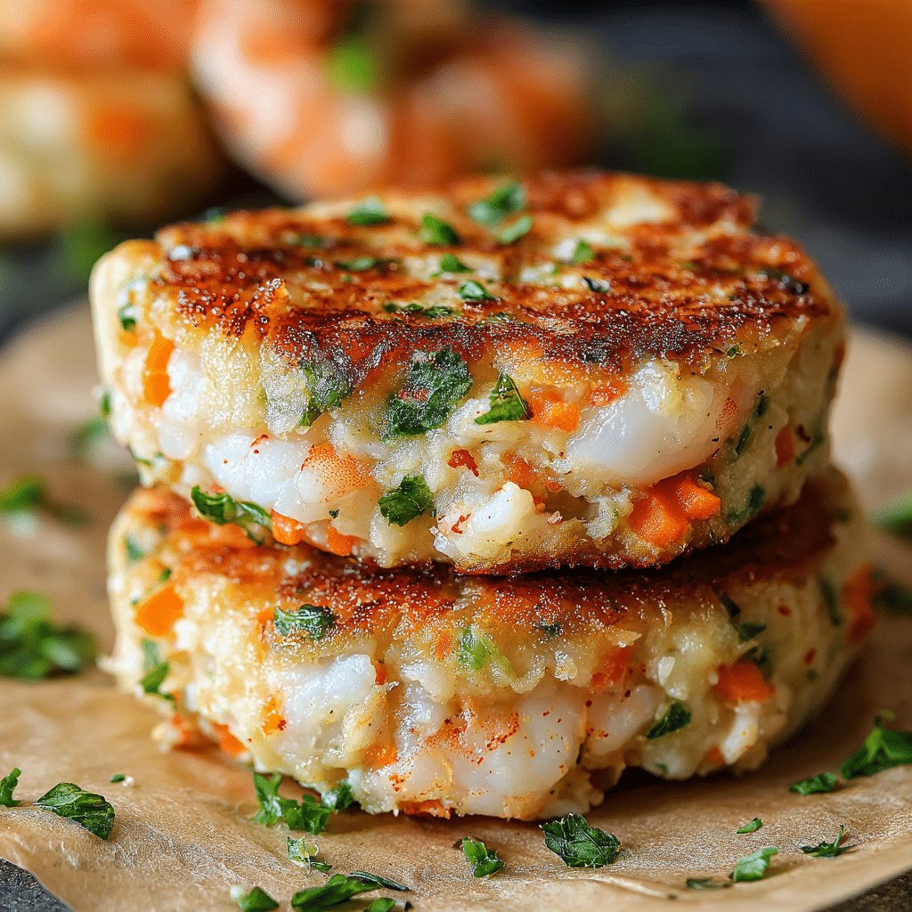 Shrimp Burgers with Cilantro and Guacamole Recipe - Recipe Image