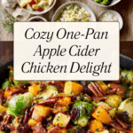One-Pan Apple Cider Chicken and Brussels Sprouts Recipe