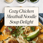 Chicken Meatball Noodle Soup Recipe