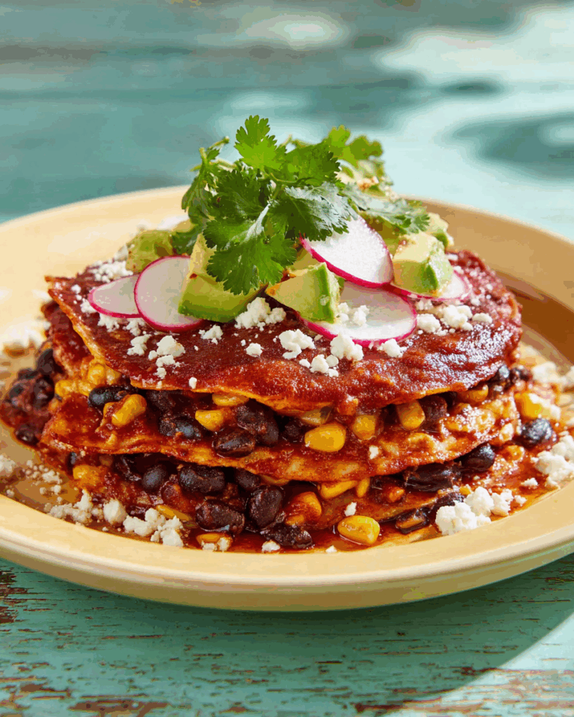 Stacked Enchiladas (Mexican Lasagna) Recipe