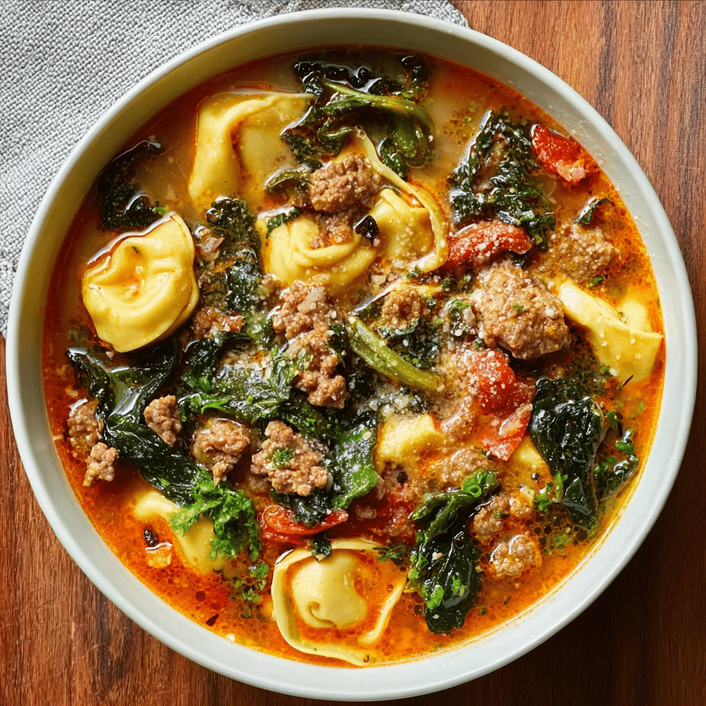 Sausage Tortellini Soup Recipe - Recipe Image