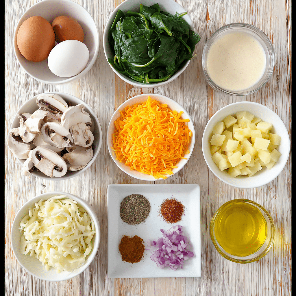 Savory Omelet with Veggies & Cheese Recipe - Recipe Image