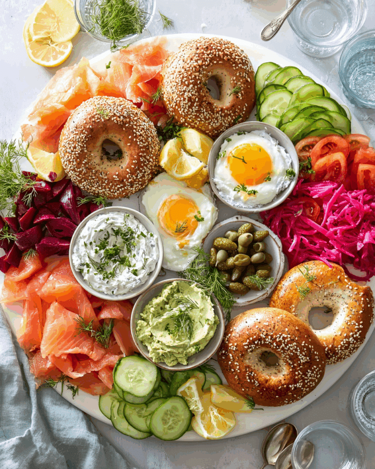 Smoked Salmon Bagel Platter Recipe