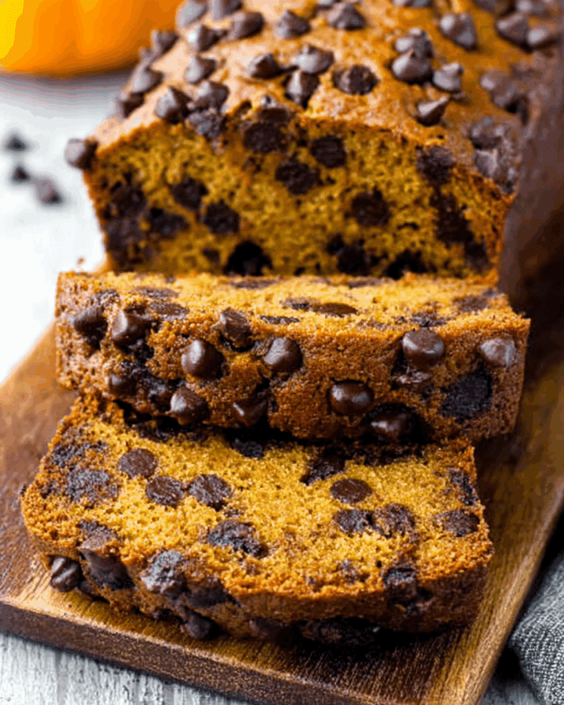 Pumpkin Chocolate Chip Bread Recipe