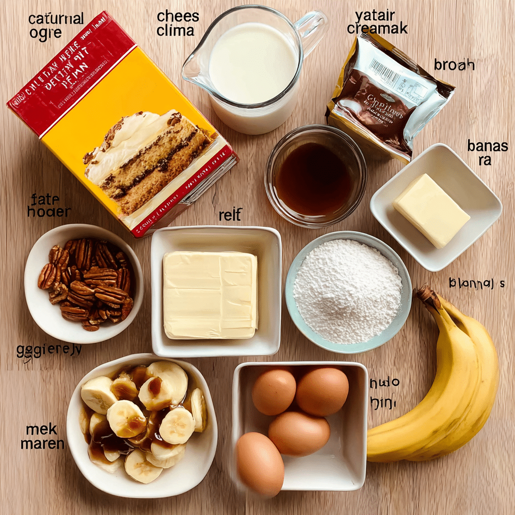 Caramel Banana Cake Recipe - Recipe Image