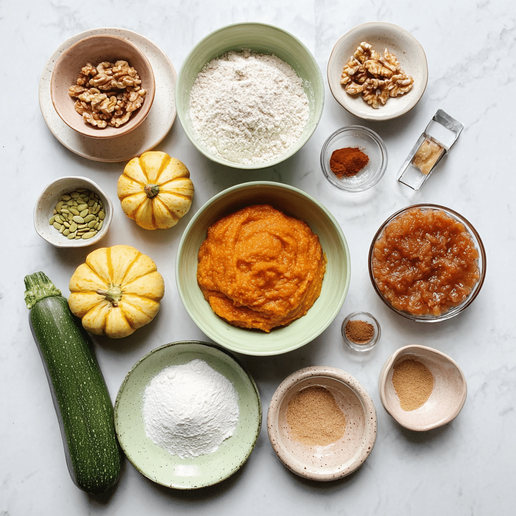 Pumpkin Zucchini Bread Recipe - Recipe Image