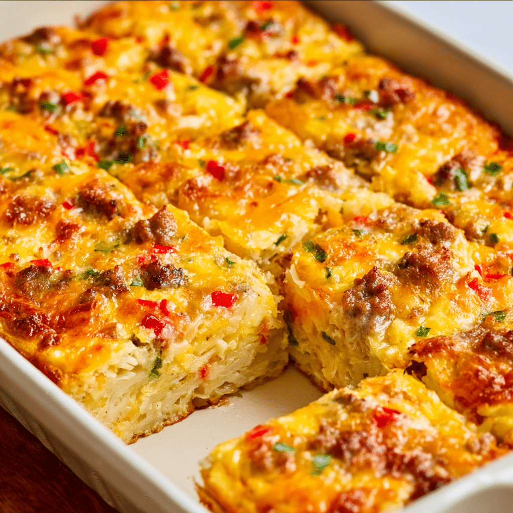 Hashbrown Casserole with Eggs & Cheese Recipe - Recipe Image