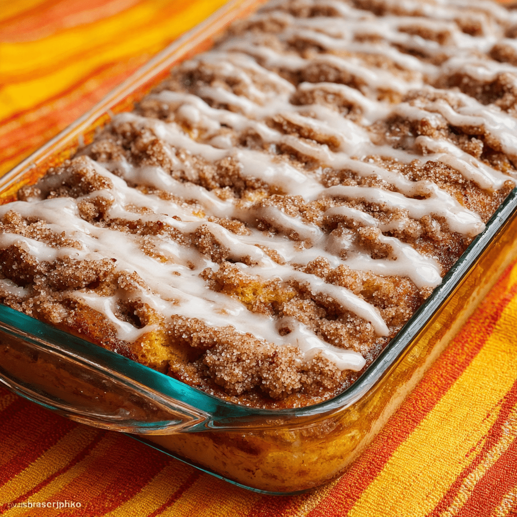Pumpkin Cinnamon Roll Cake Recipe - Recipe Image