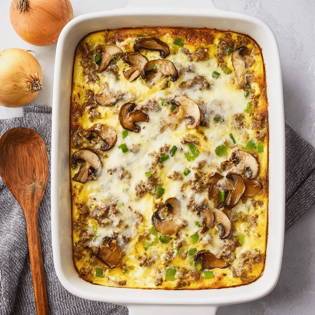 Philly Cheese Steak Casserole Recipe - Recipe Image