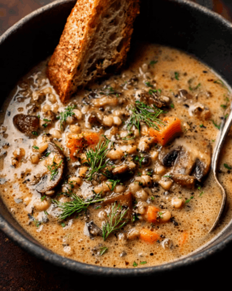 Mushroom Barley Soup Recipe