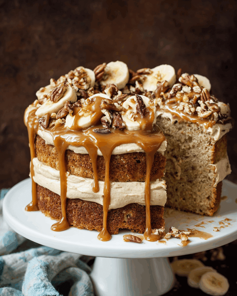 Caramel Banana Cake Recipe