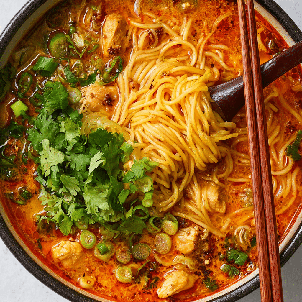 Thai Red Curry Noodle Soup Recipe - Recipe Image