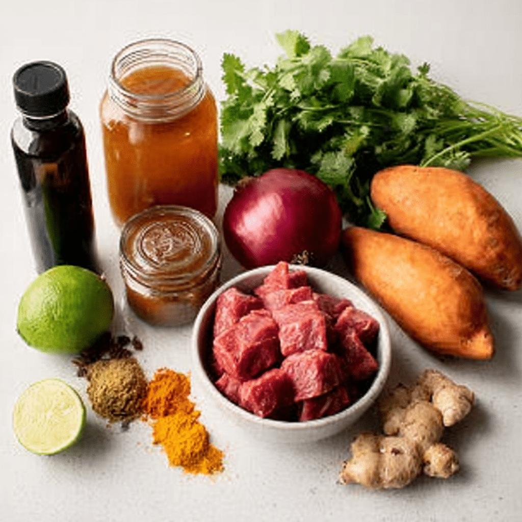 Harvest Harmony Beef & Sweet Potato Stew Recipe - Recipe Image