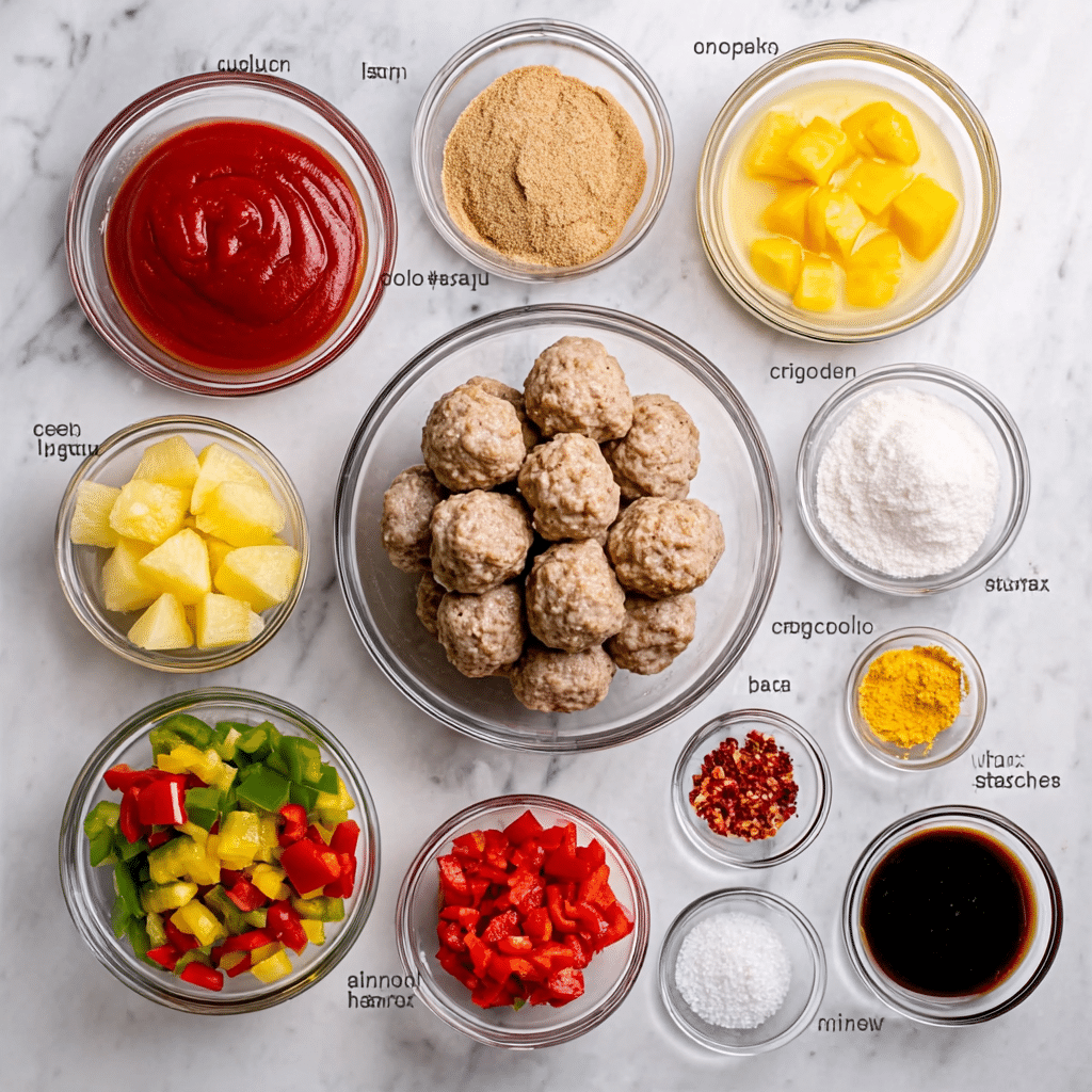 Crock Pot Pineapple Meatballs Recipe - Recipe Image