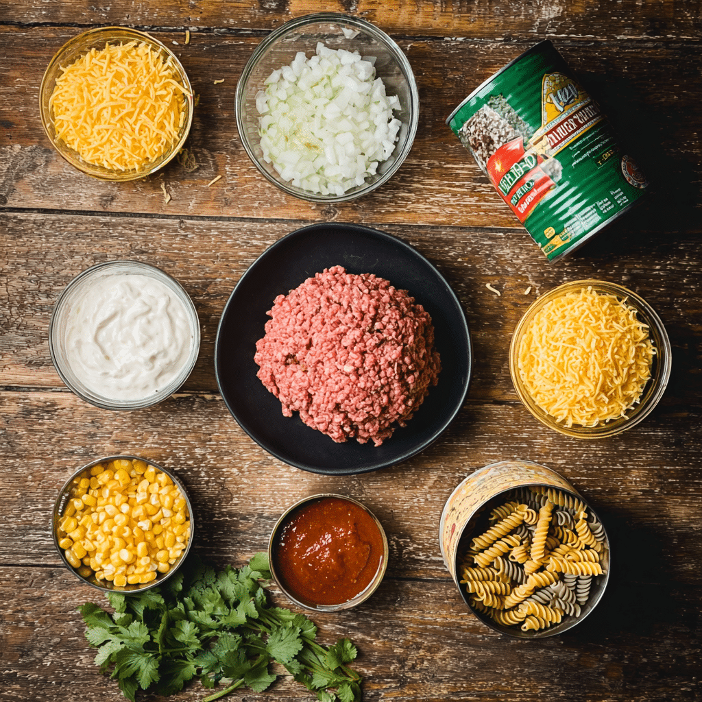 Taco Pasta Casserole Recipe - Recipe Image