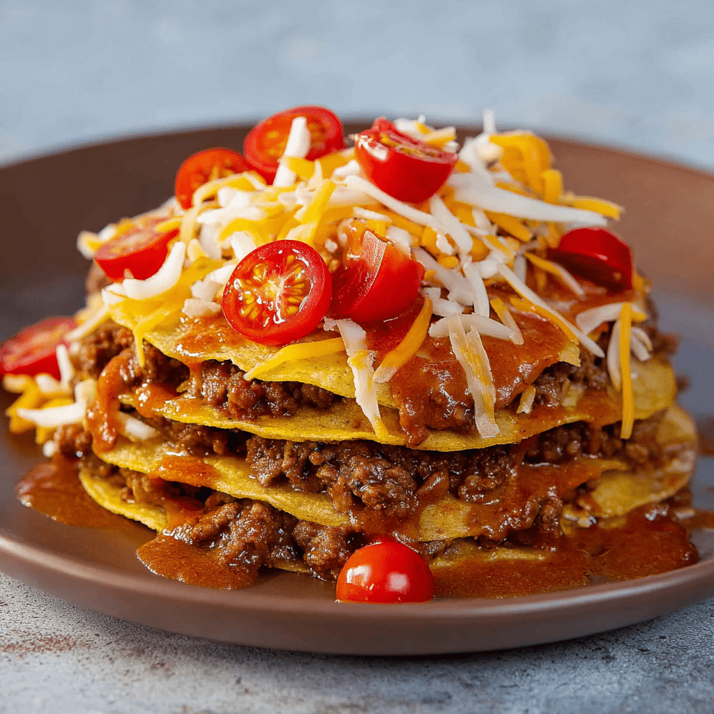 Stacked Enchiladas (Mexican Lasagna) Recipe - Recipe Image