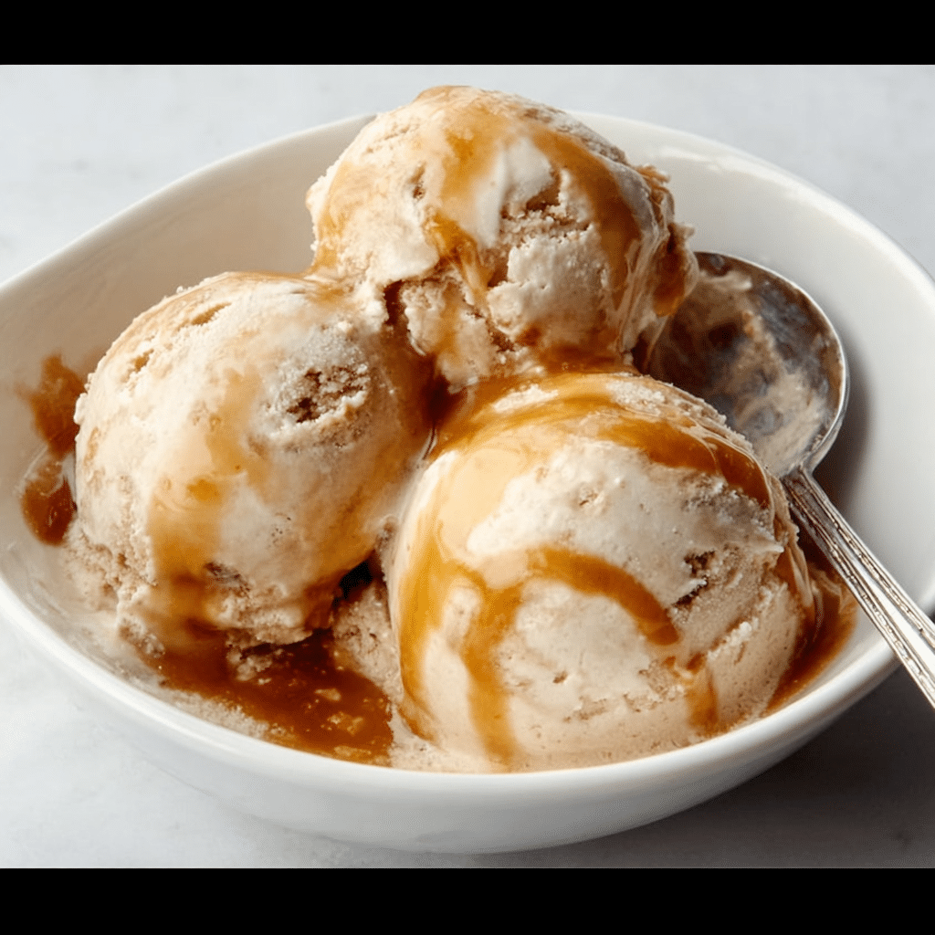 Caramel Apple Butter Ice Cream Recipe - Recipe Image