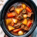 Slow Cooker Beef Tips and Vegetables Recipe