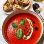 Creamy Tomato Basil Soup Recipe