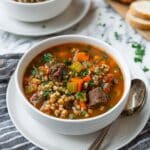 Chunky Beef and Barley Soup Recipe