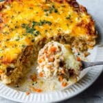 Cheesy Ground Beef Rice Casserole Recipe