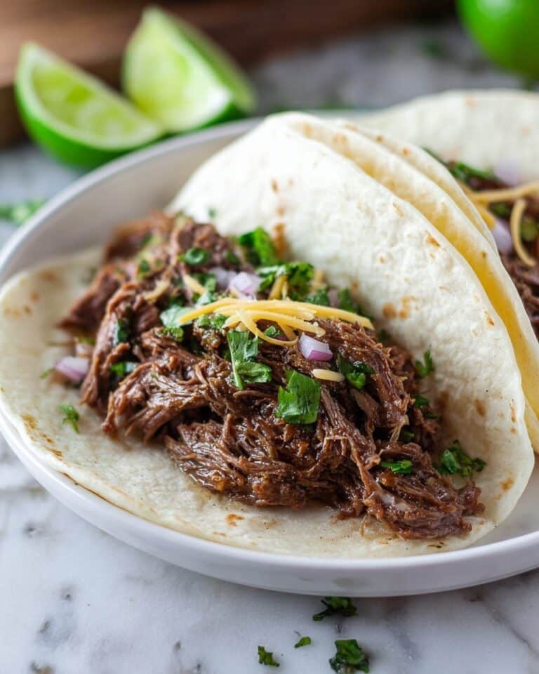Slow Cooker Pulled Beef Tacos Recipe
