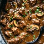 Slow Cooker Beef Tips and Vegetables Recipe