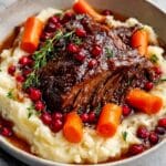Holiday Roast Beef with Cranberry Balsamic Sauce Recipe