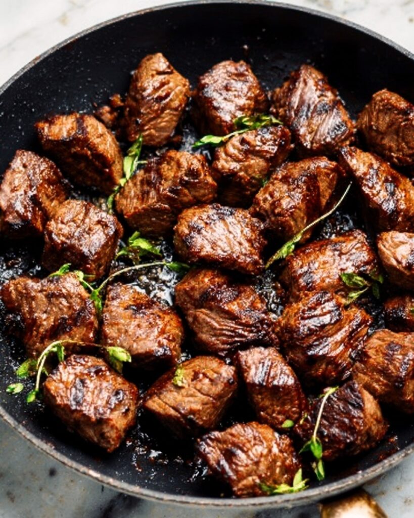 Simple Barbecue Steak Tips Recipe