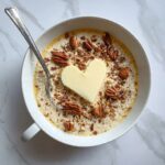 Creamy Apple Baked Oatmeal with Healthy Caramel Sauce Recipe