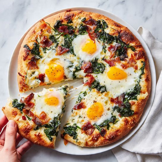 Sunny-Side-Up Pizza Recipe - Recipe Image