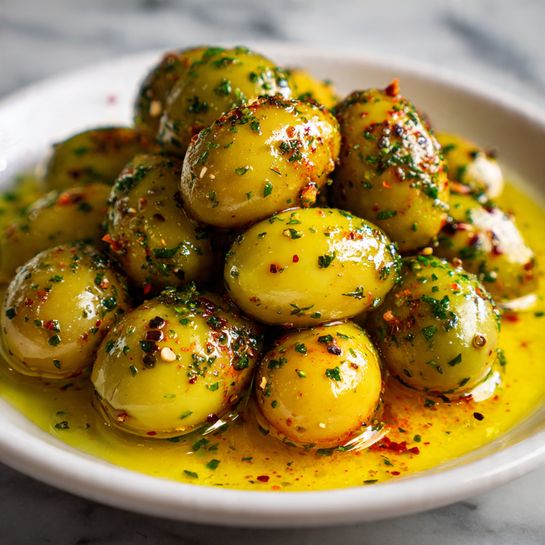 Marinated Olives with Herbs, Garlic & Citrus Recipe