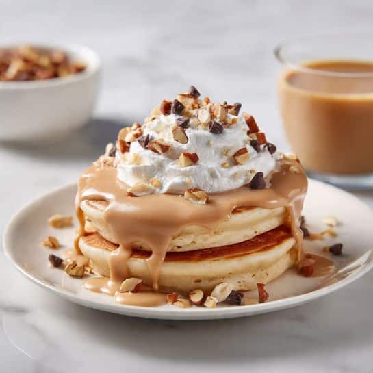 Peanut Butter Pancakes Recipe - Recipe Image