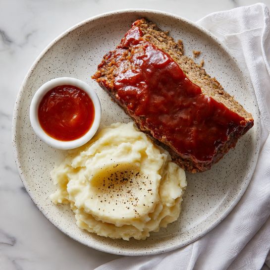 Classic Air Fryer Meatloaf with Tangy Glaze Recipe - Recipe Image