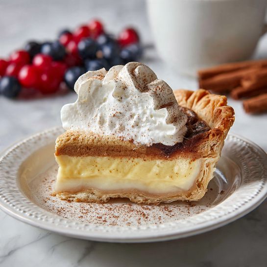 Christmas Eve Cinnamon-Vanilla Custard Pie Recipe - Recipe Image