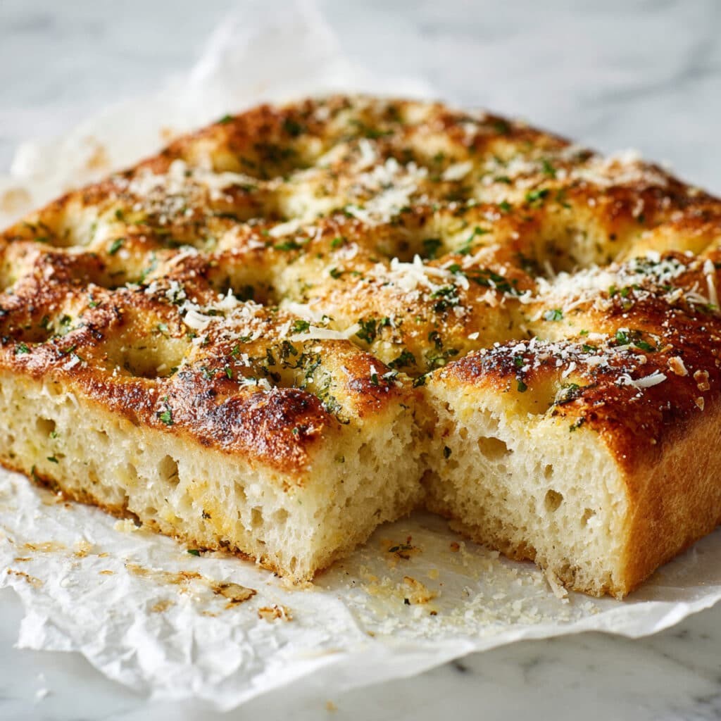 Garlic Herb Focaccia Recipe
