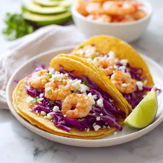 Easy Chili’s-Style Shrimp Tacos Recipe - Recipe Image